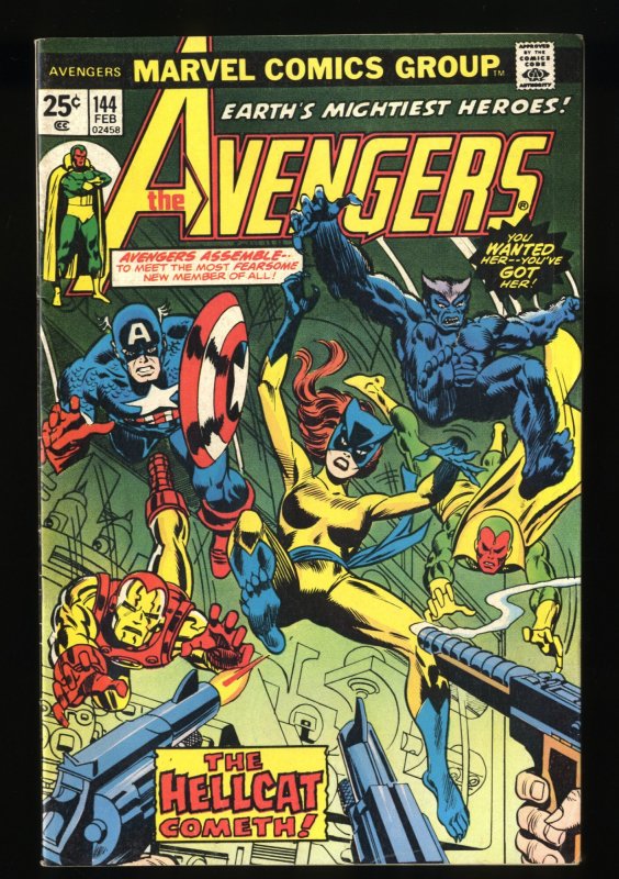 Avengers #144 FN+ 6.5 1st Hellcat!