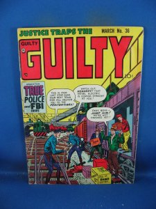 JUSTICE TRAPS THE GUILTY 36 VG+ 1952
