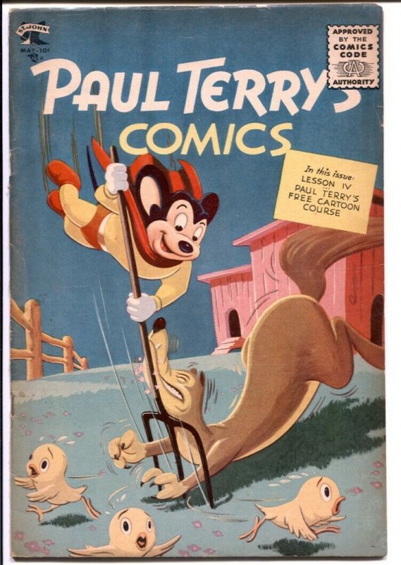 Paul Terry's Comics #125 1955-Mighty Mouse-Heckle & Jeckle-final issue-FN-