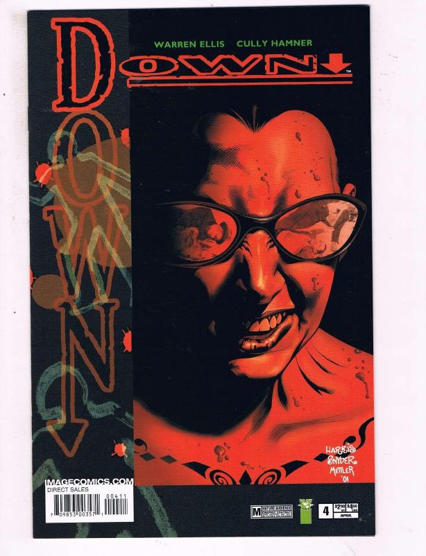 Lot Of 4 Down Image Top Cow Comic Books # 1 2 3 4 NM 1st Prints Warren Ellis JH5