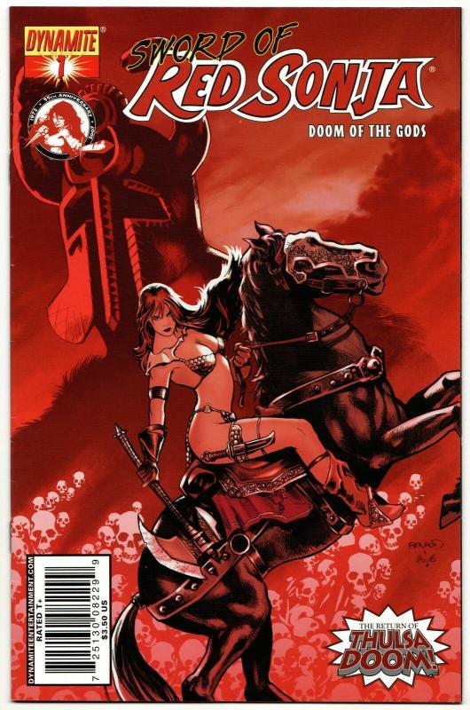 Sword of Red Sonja Doom of the Gods #1 (Dynamite, 2007) VF