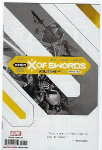 Wolverine # 7 2nd Printing Variant X of Swords NM Marvel