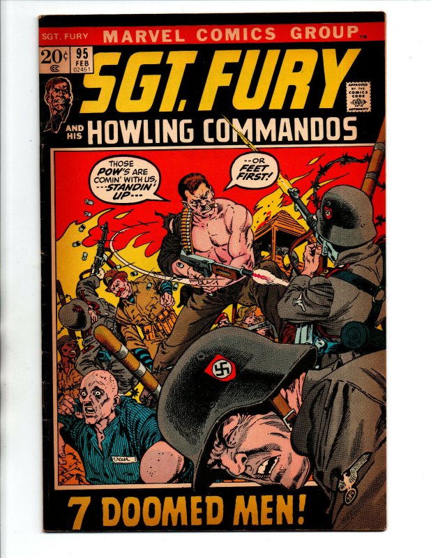 Sgt. Fury & His Howling Commandos #95 - Kirby - 1972 - FN 