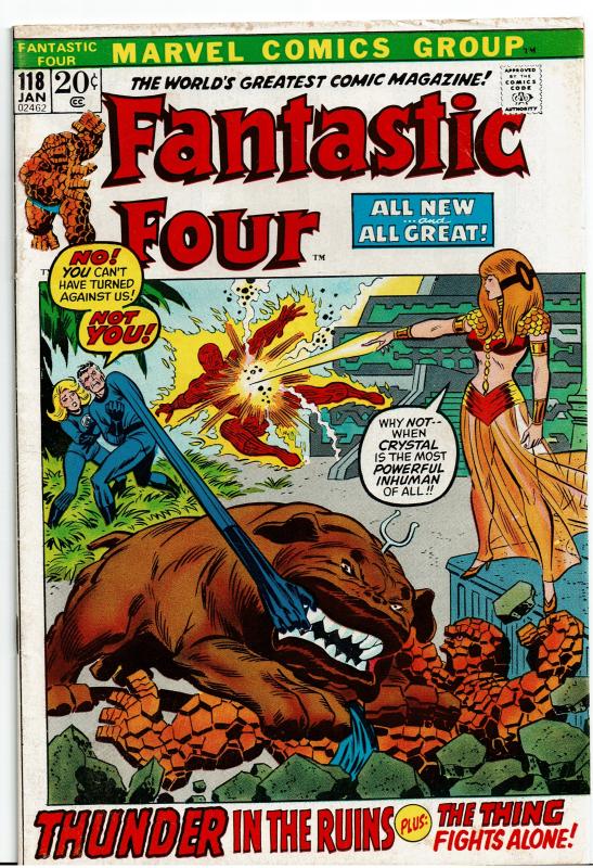 Fantastic Four #118, 3.0 or Better - Diablo Appearance