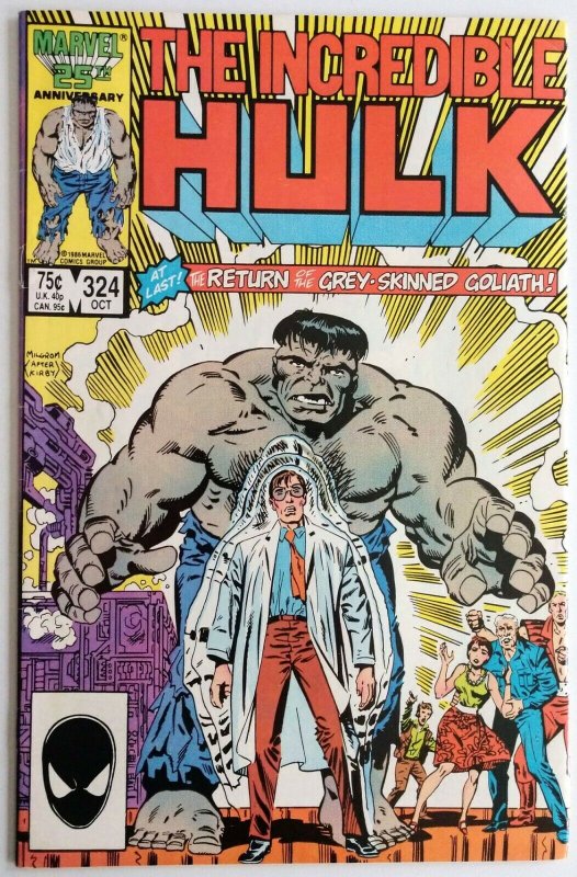 Incredible Hulk #324 Return of the grey-skinned Hulk 
