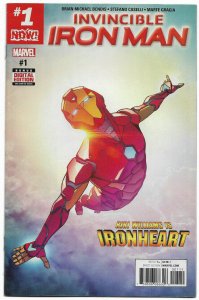 INVINCIBLE IRON MAN#1 VF  2017 RIRI WILLIAMS MARVEL COMICS