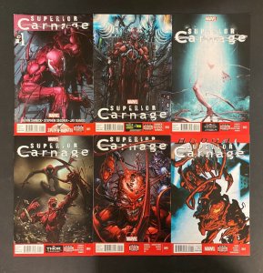 Superior Carnage (2013) #'s 1 2 3 4 5 + Annual #1 Complete NM (9.4) Set