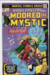 Marvel Chillers #1 (1975) Modred the Mystic [Key Issue]