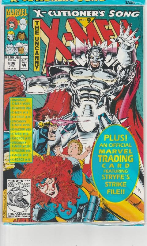 5 The Uncanny X-Men Marvel Comic Books # 294 295 296 297 298 Cable Storm J194