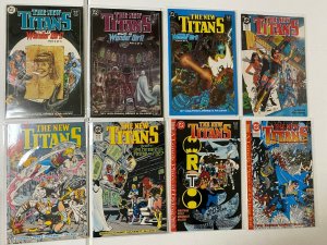 New Teen Titans lot 31 diff from #51-127 + ANN avg 8.0 VF (1988-92)