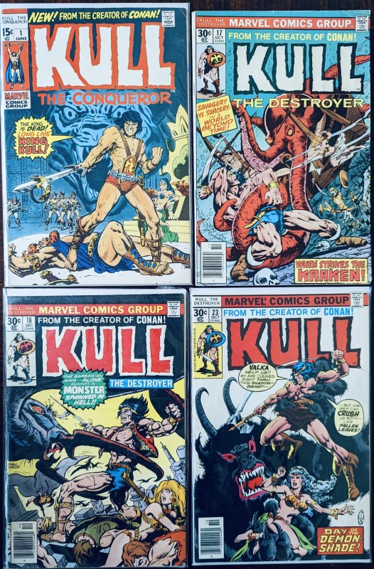 Kull: The Conqueror 4 Book Lot. #1! VF