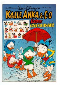 Walt Disneys Kalle Anka & C:O #14 - Swedish Language - Mickey Mouse -1987- VG