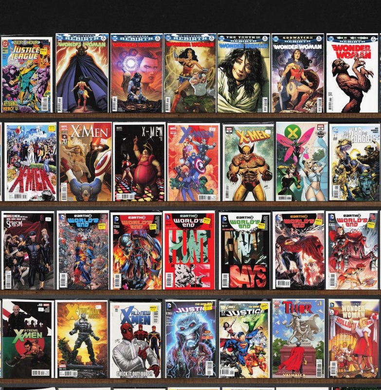 Huge Lot 150+ Comics with Wonder Woman, Wolverine, Savage Wolverine & More!