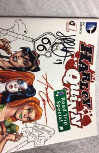 Harley Quinn Invades Comic-Con San Diego Blank Variant Cvr (2014) Double Signed!
