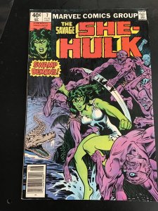 The Savage She-Hulk #7 (1980) Man-Thing cameo! High-grade key! Disney+ VF+ Wow!