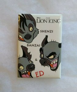 Disney The Lion King Shenzi Banzai Ed 3 x 2 Button Badge 1994 Movie Promo 