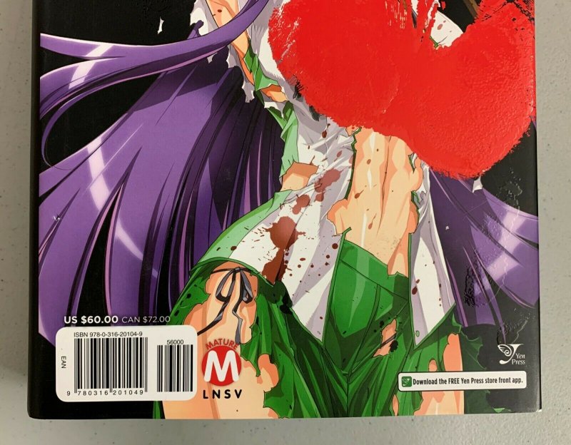 Highschool Of The Dead Color Omnibus Vol 2 High School of the Dead FULL COLOR Large Manga Set Vol 1 - 4 Japan RARE