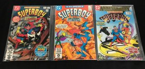 SUPERBOY 3PC (VF/NM) ISSUES #47-48, #50, DIAL V FOR VILLAIN, LEX LUTHOR 1983-84