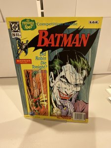 Batman Monthly #26 1990 VF  UK Magazine Size  Includes Sticker