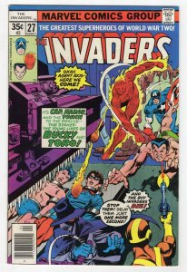 Invaders #27 VINTAGE 1978 Marvel Comics