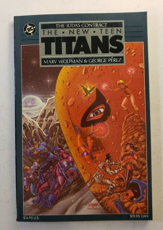 THE NEW TEEN TITANS JUDAS CONTRACT TPB SOFT COVER 1ST PRINT GRAPHIC NOVEL