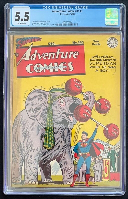 Adventure Comics #135 CGC 5.5 DC 1948
