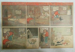 Little Abe Corncob Assists Santa ! Sunday from 12/25/1905 Half Page Size!