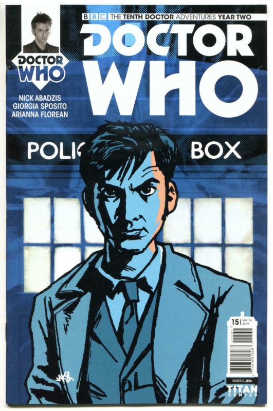 DOCTOR WHO #15 C, NM, 10th, Tardis, 2015, Titan, 1st, more DW in store, Sci-fi