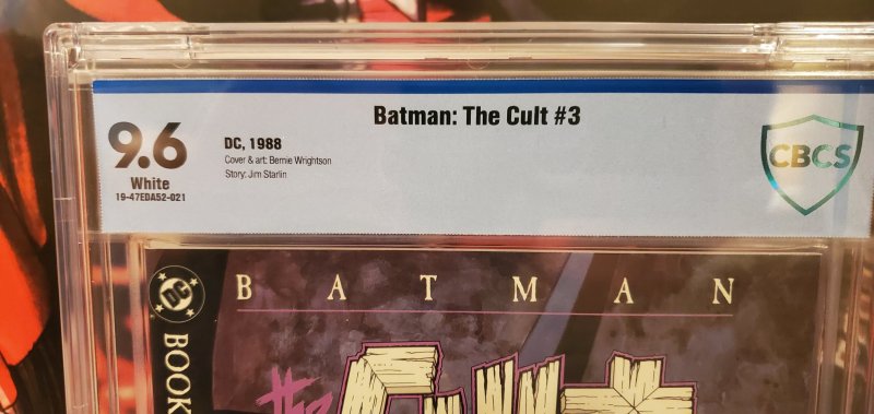 Batman: The Cult #3 (1988) CBCS Graded 9.6 - Jim Starlin & Bernie Wrightson
