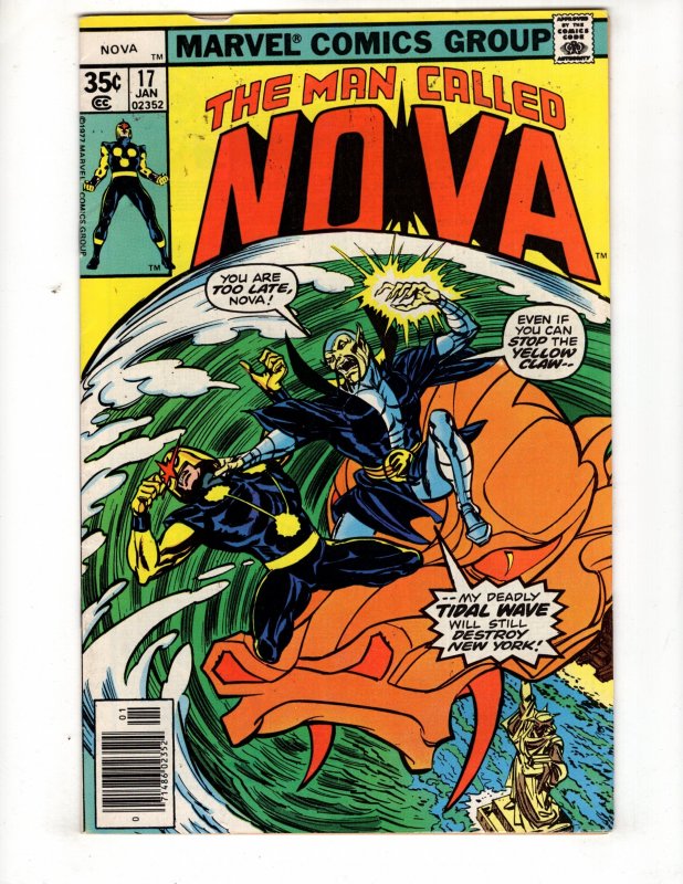 Nova #17 (1978) YELLOW CLAW Appearance Bronze MARVEL  / ID#762