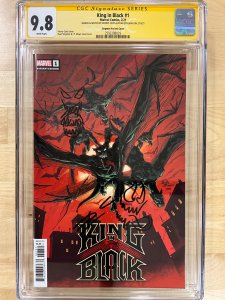 King In Black #1 Stegman Cover CGCSS 9.8 Signed & Sketched by Cates & Stegman