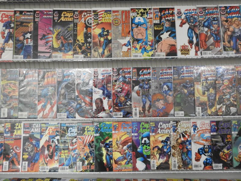 Huge Lot 150+ Comics W/ Captain America,  Bishop, Rogue+ Avg VF Condition!!
