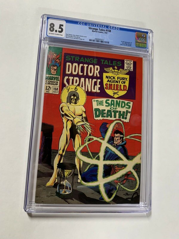 Strange Tales 158 Cgc 8.5 Ow/w Pages 1st Living Tribunal Marvel Silver Age