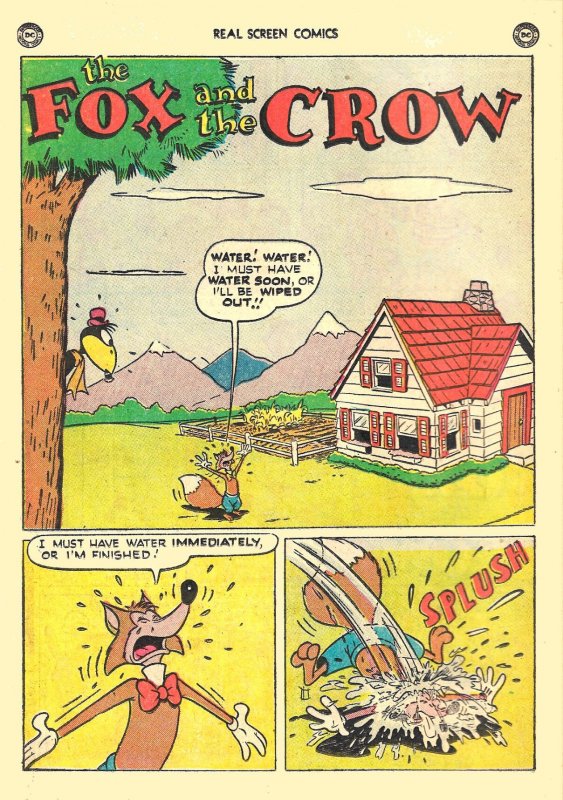 REAL SCREEN COMICS #36 (1951) 6.0 FN  Fox & Crow, Flippity & Flop,Tito/Burrito