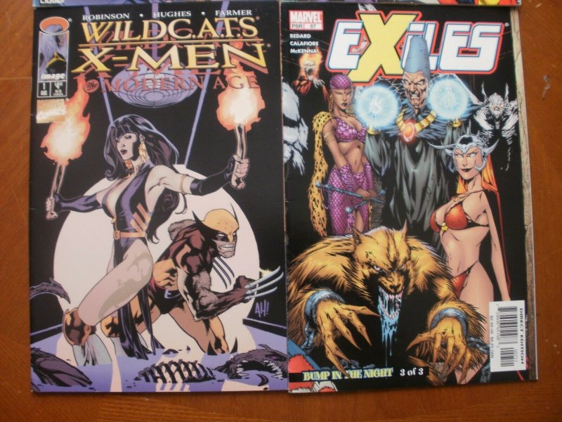 4 Comic: Marvel X-TREME X-MEN #8 + X-MEN 2099 #2 + EXILES #57 + WILDCATS/X-MEN 1