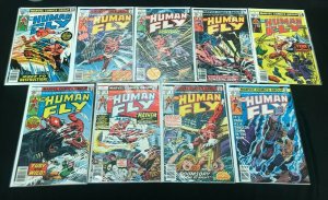 HUMAN FLY #2-10 9PC LOT (VF) RACE TO DESTRUCTION!! 1977-78