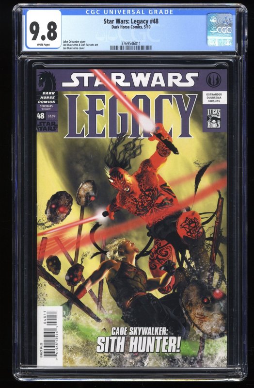 Star Wars: Legacy #48 CGC NM/M 9.8 White Pages 1st Darth Havok!