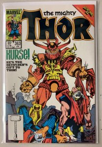 Thor #363 Marvel 1st S. Journey Into Mystery Thor turns into frog 8.0 VF (1986)