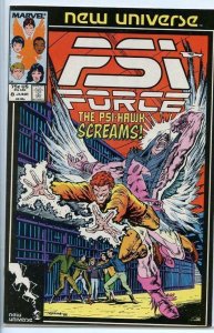 PSI FORCE #8, VF/NM, Texeira, Marvel, 1986 1987  more Marvel in store