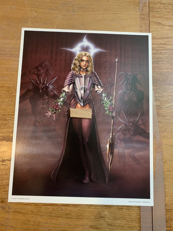 DAME LUCIFER 6 PRINTS BY JOSEPH LINSNER WITH SIGNED COA