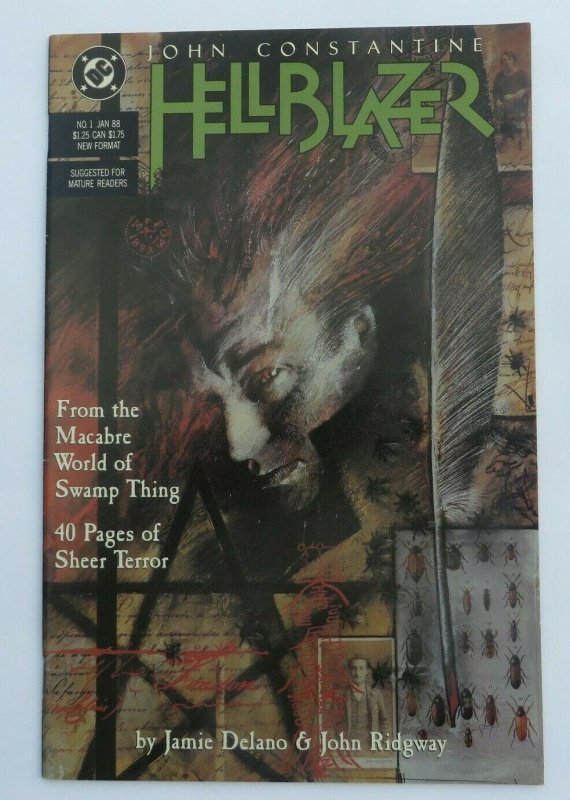 Hellblazer #1 VF+ 1st Print John Constantine DC Comics 1988 Jamie Delano