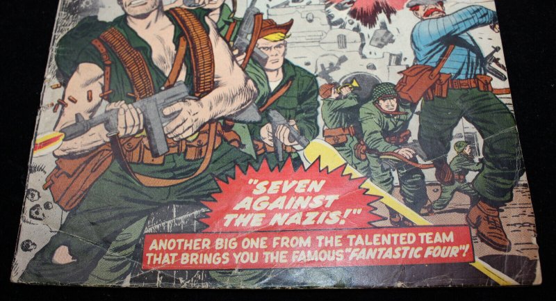 Sgt. Fury & His Howling Commandos #1 (GD+) Signed by Stan Lee - 1963