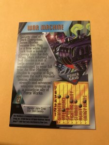 WAR MACHINE #27 card : Marvel Metal 1995 Fleer Chromium NM/M, Iron Man, base