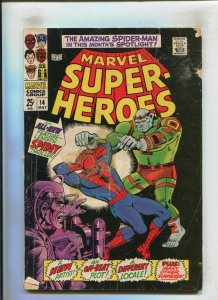 MARVEL SUPER HEROES #14 (3.0) SPIDER-MAN!! 1968