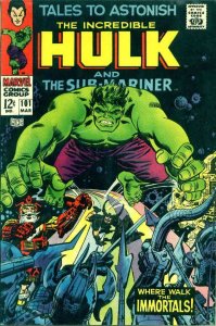Tales to Astonish (Vol. 1) #101 VG ; Marvel | low grade comic Hulk Namor Sub-Mar
