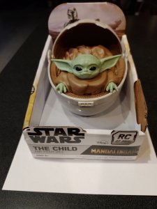 STAR WARS BABY YODA AND PRAM (Hover Pod Carrier) (RC)