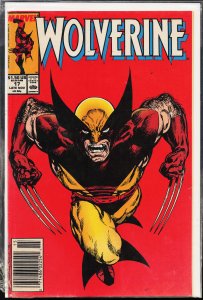 Wolverine #17 Newsstand Edition (1989) Wolverine