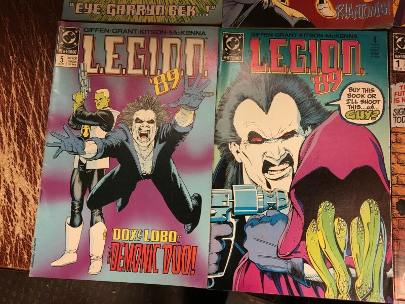 Lot of 6 L.E.G.I.O.N. DC Comic Books # 1 4 5 8 9 15 Lobo Superheroes YY13