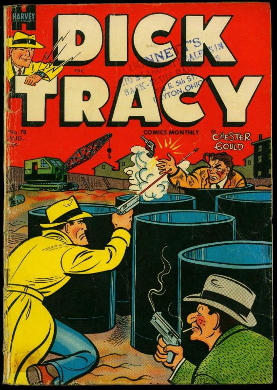 Dick Tracy #78 1954- Harvey Comics- Chester Gould- Girl Friday G