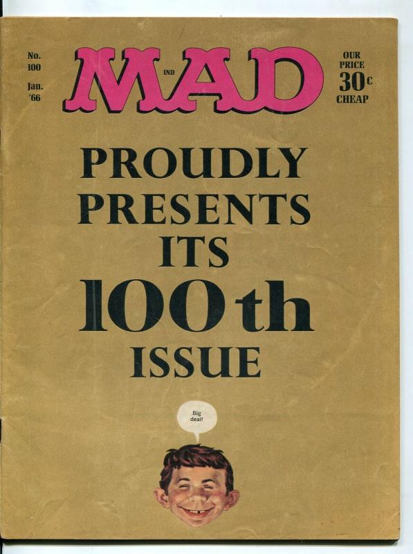 MAD Magazine #100-1966-Mingo-Drucker-Ricard-Berg-FN